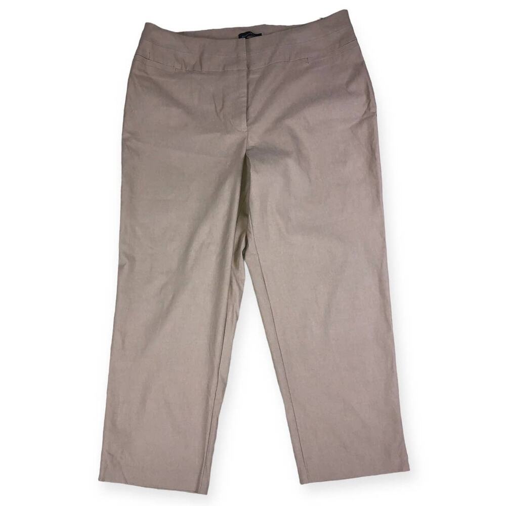 Ashley Stewart CornStalk Capri Pants Extra Stretch Plus Size 16- NWT
